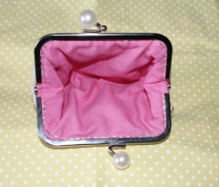 porte monnaie bourse rose 3